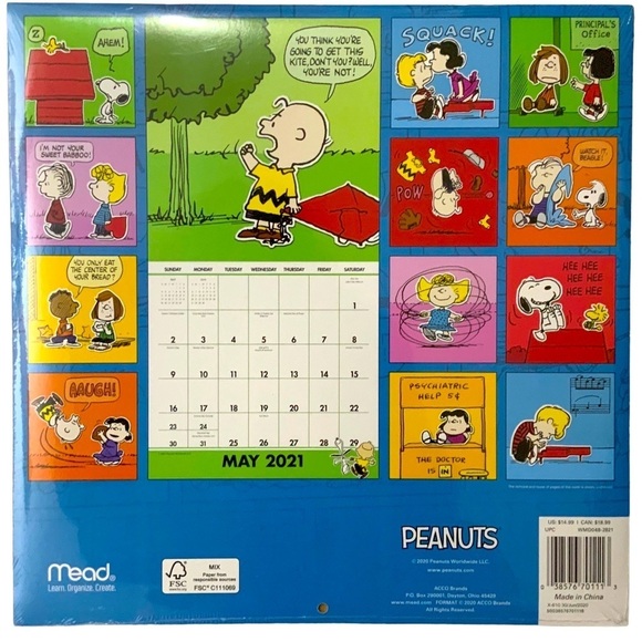 Peanuts Charlie Brown 5 Wall Calendars 65 Usable Pictures Scrapbooking Crafting - Picture 3 of 14